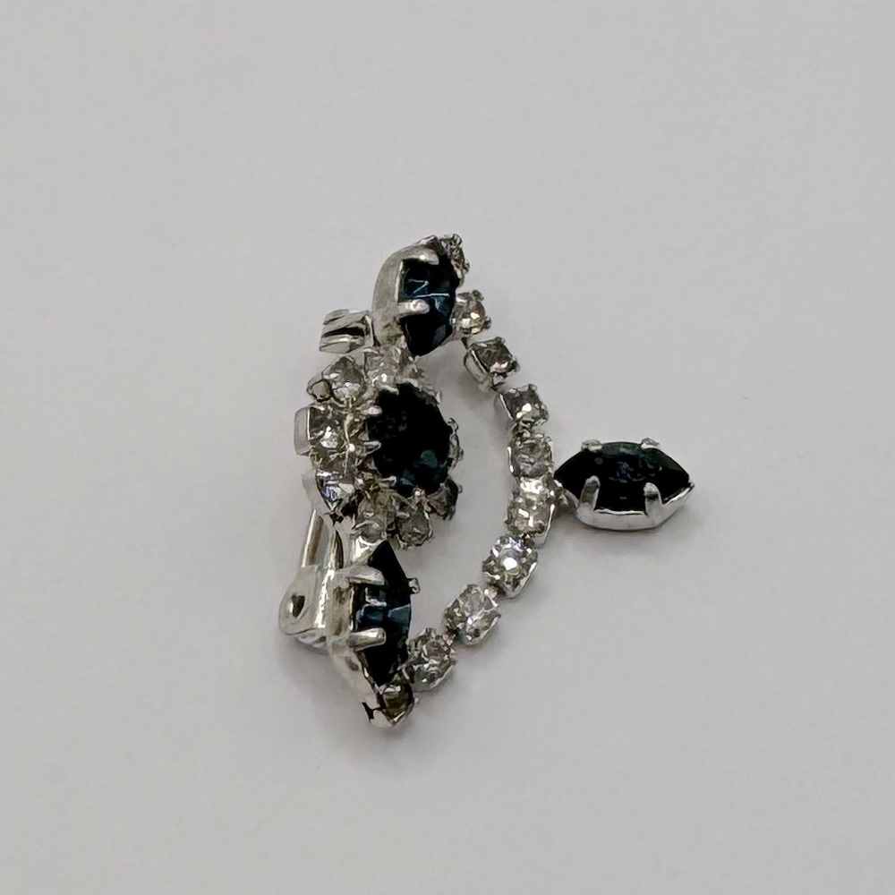 VINTAGE Crystal Dangle Brooch - Picture 9 of 12